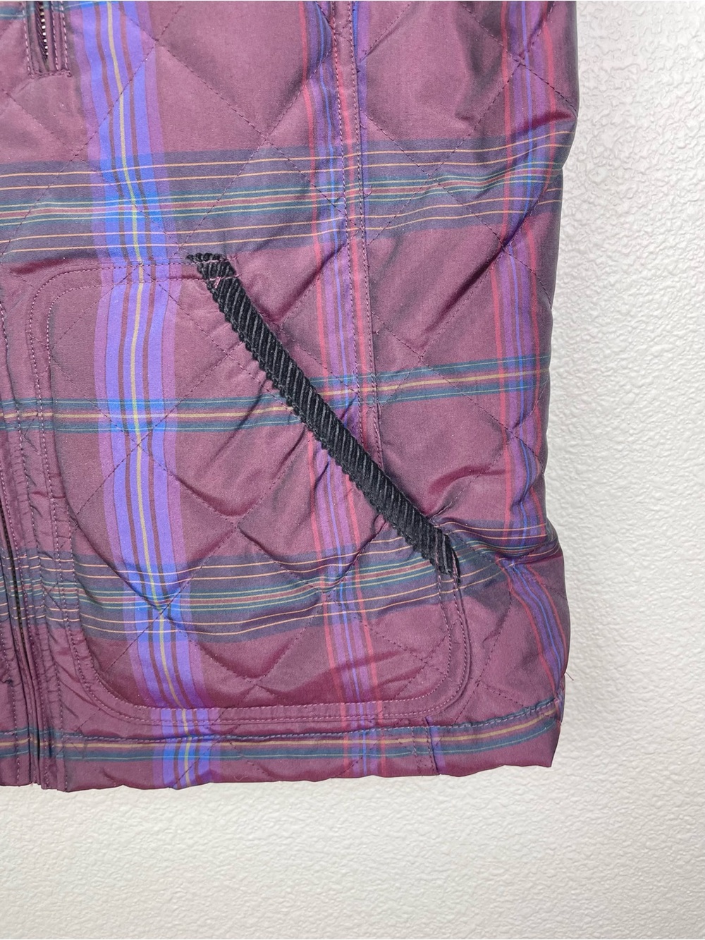 Lauren Ralph Lauren Women's Large Tartan Plaid Quilted Full Zip Vest Equestrian - Picture 2 of 16